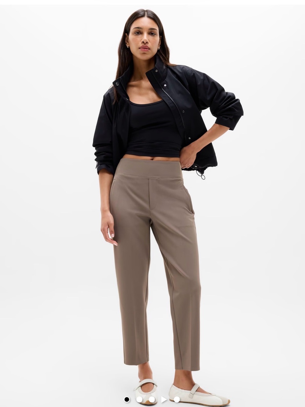 Athleta | Endless High Rise Pant | Size 8 | Umber (a taupe shade)
